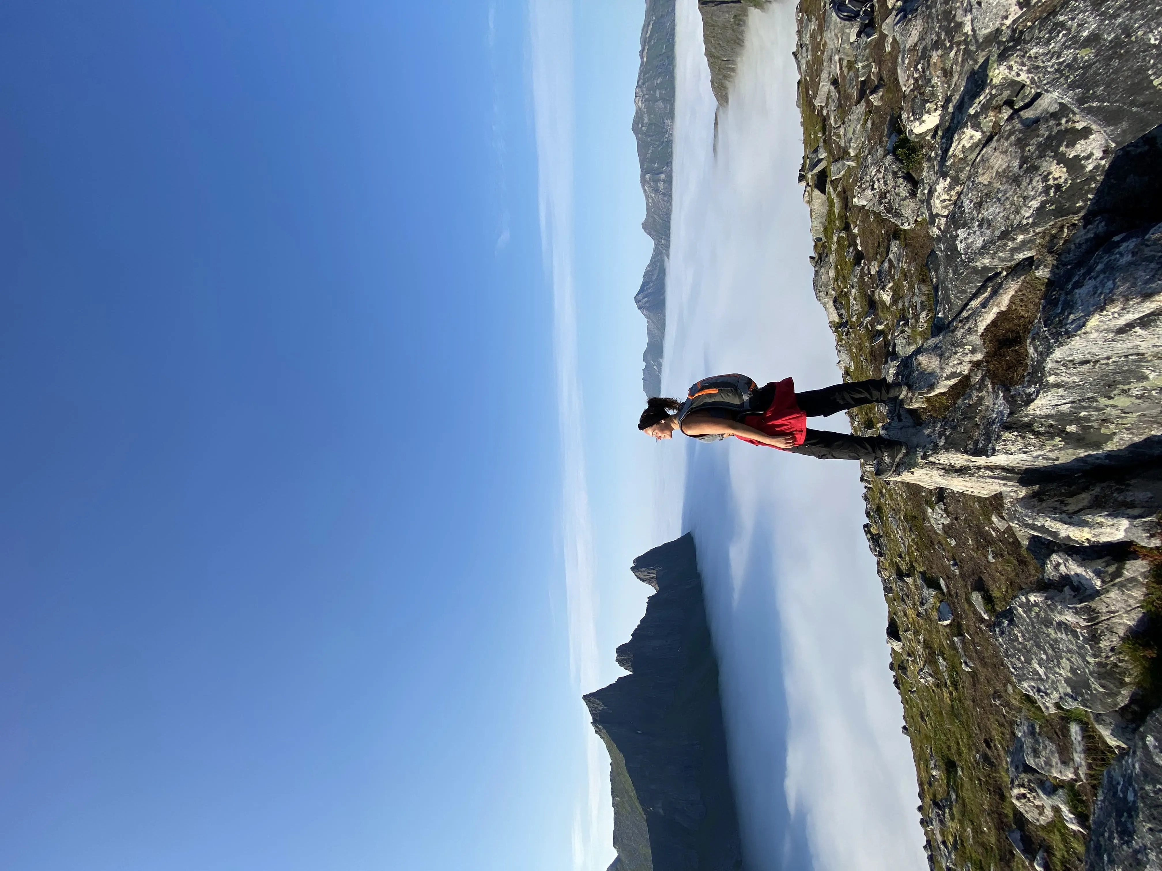 Nordic landscape during travel in Norway